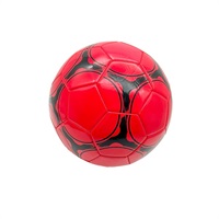 サッカーボール(5号　ブルー・レッド)(レッド)
